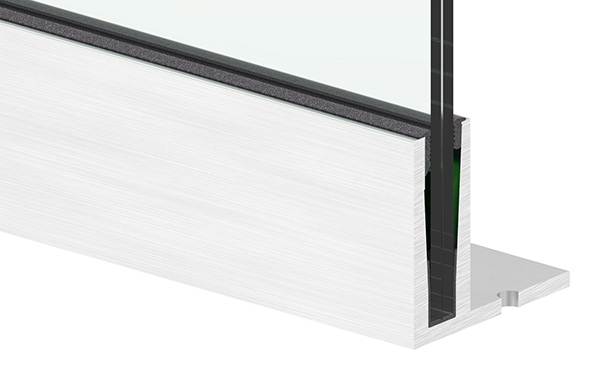 Alu-Profil - MASSIV - Laenge- 3000 mm - aufgesetzte Montage - Aluminium-12-2206.6