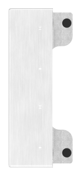 Gegenkasten Edelstahl V2A fuer Schlosskasten 30 mm- Abstand 72 mm- zum Anschweissen- eckig-88-1159300-240.30
