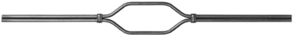 Zierstab | 900 mm | Material: 12 mm glatt | Stahl (Roh) S235JR