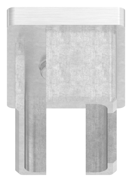 Einsteckkappe, für Rohr 50 x 30 x 2,0mm, mit Gewinde M8, V4A