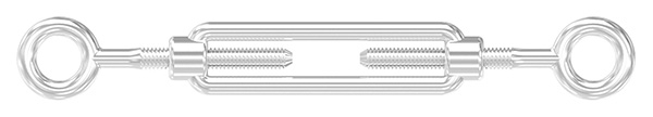 Spannschloss - M4 - M8 - Oese-Oese - mit Links-Rechtsgewinde - V4A-11.2896