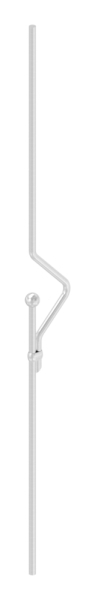 Zierstab Edelstahl V2A Ø 12 mm Kugel Ø 25 mm L 1000 mm geschliffen Korn 240-88-1156141.240