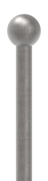 Zaunstab | Länge: 1000 mm | Material Ø 12 mm + Kugel Ø 25 mm | Stahl S235JR, roh