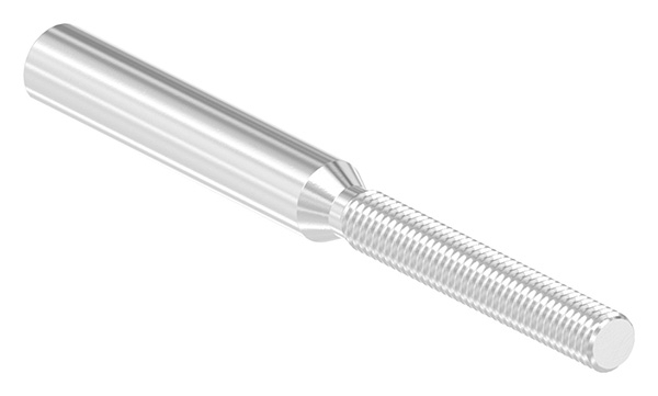 Gewindeterminal mit Aussengewinde - Linksgewinde - Fuer Seil von Ø 8 mm -V2A-11-2969.4