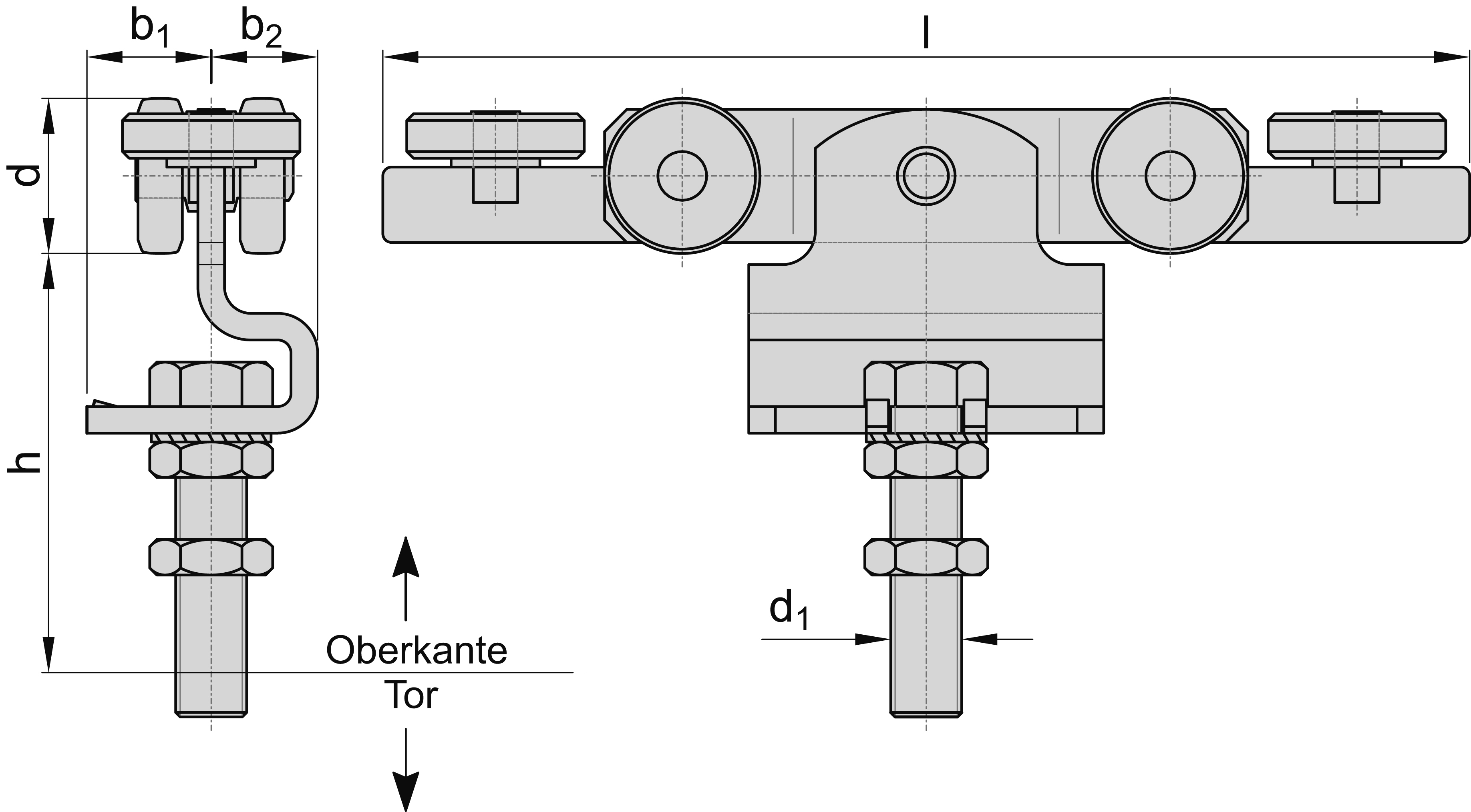 Doppelrolle mit Seitenführung Größe 1 MEA 10337910