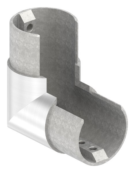 Rahmenecke 90° - vertikal - fuer Nutrohr Ø 48-3 mm - V2A-12-2316.4