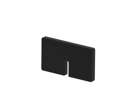 Gummieinlage fuer Glashalter - 3mm Glas - Modell 21 - Schwarz-18-2103-A.0