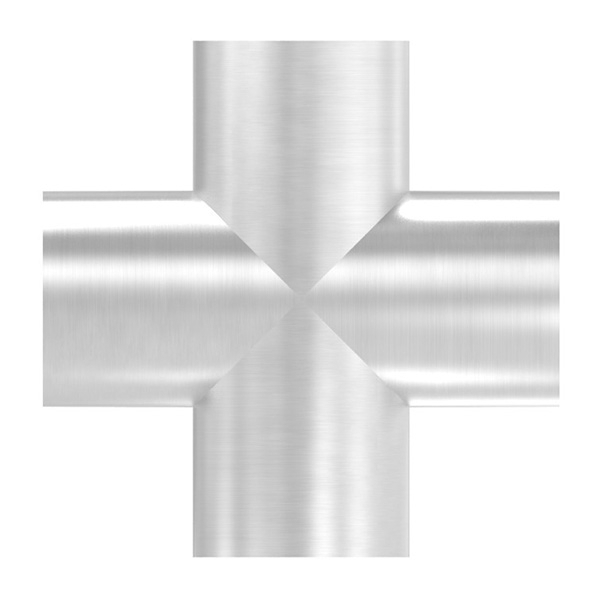 Kreuzstueck zum Schweissen fuer Rundrohr- Ø 48-3 mm V2A-11-3732.4