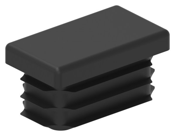 Kunststoffkappe für Rechteckrohr 35x20mm