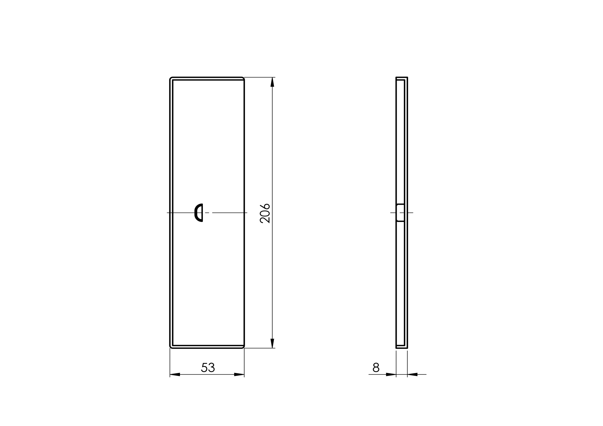 Endkappe Aluminium Satin-ELOX fuer Aluprofil AL-0011-N-E-89-11AL0034011SE-A.4