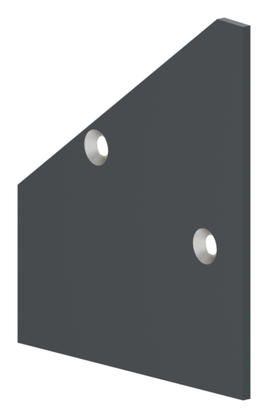 Endkappe rechts fuer eleganza canopy- RAL 7016-88-11VDE-EK-RE.7016
