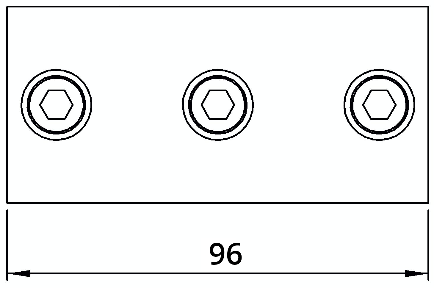 Rohrverbinder | Kreuzstück durchgehend | 119B34 | 33,7 mm | 1" | Feuerverzinkt u. Elektrogalvanisiert