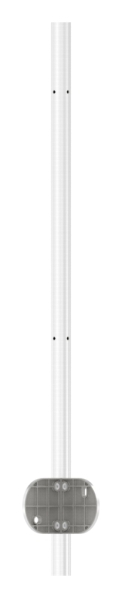 Edelstahlpfosten V2A zur Wandmontage für 90° Außeneck, Länge 1190mm