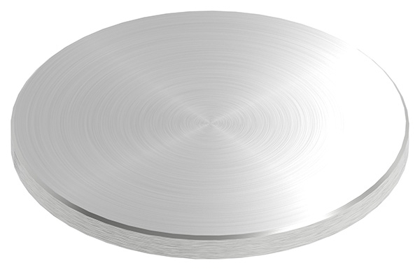 Ronde | Maße: Ø 120x8 mm | mit Rundschliff + Fase | V2A