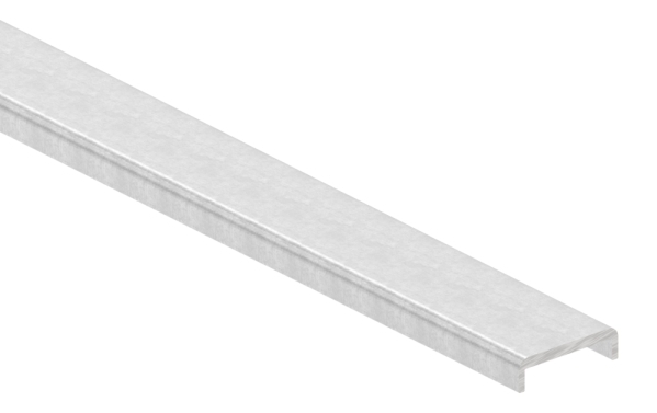 Kantenschutz EXTRA SLIM, für Glas 16,00 - 17,52mm, L=6m, Aluminium roh