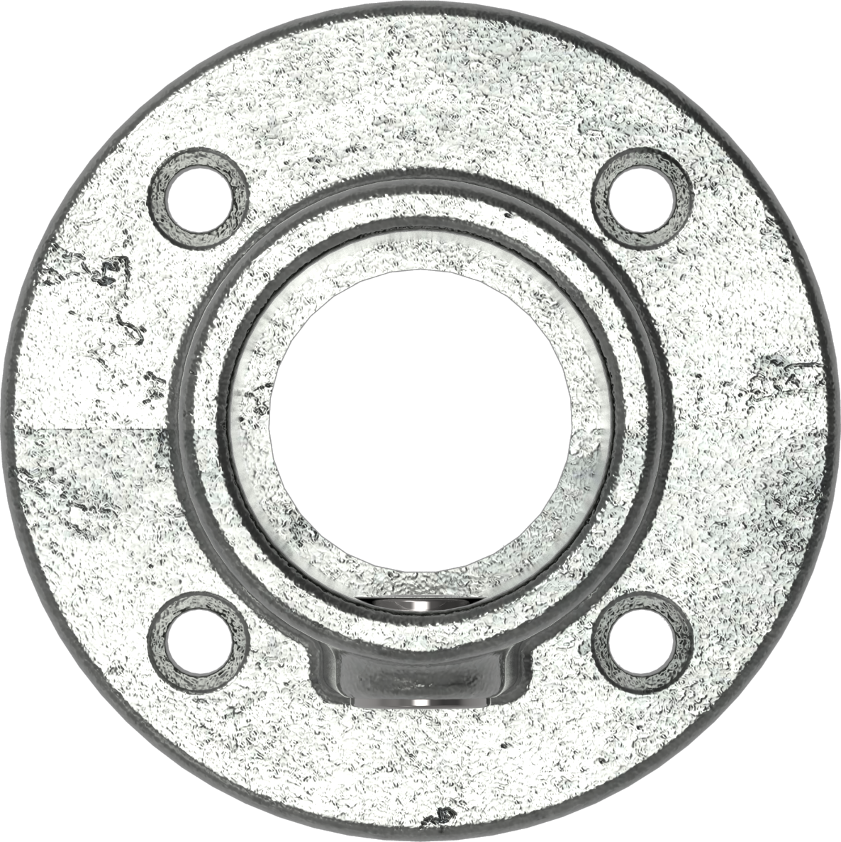 Rohrverbinder - Wandbefestigung rund - 131B34 - 33-7 mm - 1- - Feuerverzinkt u. Elektrogalvanisiert-131B34