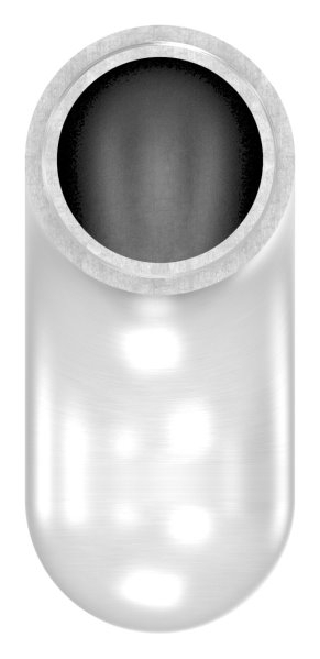 Endbogen V2A fuer Rohr Ø 33-7 x 2-0 mm 90° halbrund-11-3695.4