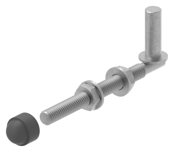 Einhaengeband Torband zum Durchschrauben fuer Ø 13mm- Laenge 140mm-88-11961-13.140