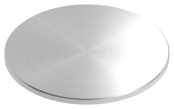 Ronde | Maße: Ø 150x6 mm | mit Rundschliff + Fase | V2A