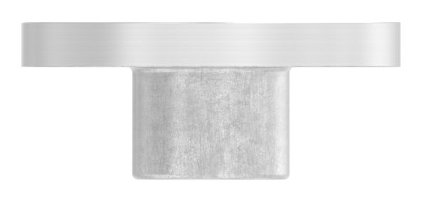 Platte flach mit M10 für Rohr Ø 33,7 mm V2A