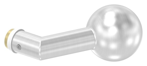 Türknauf V2A gekröpft mit Kugel Ø 50 mm (drehbar)