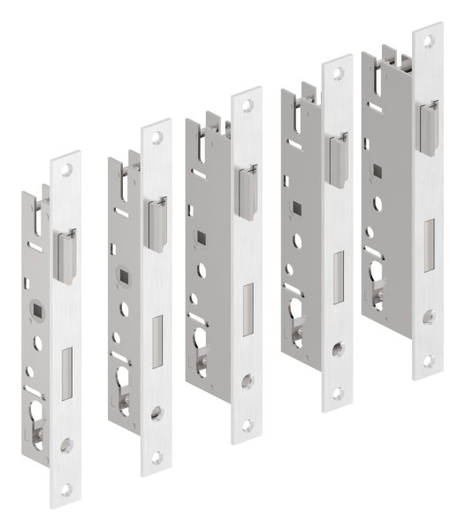 Rohrrahmenschloss verzinkt Dornmass 40mm Abstand 72mm Stulpe Edelstahl geschliffen-88-1160103.72