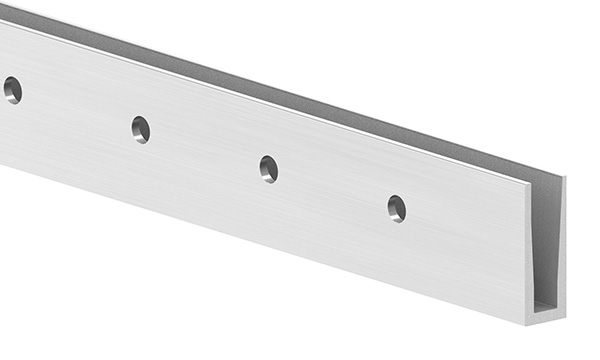 Alu-Profil | KOMPAKT | Länge: 6000 mm | seitliche Montage | Aluminium