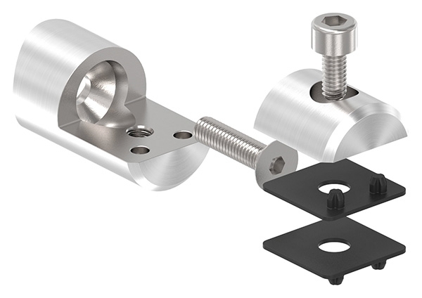 Blechhalter Ø 25 mm V2A fuer Anschluss Ø 42-4 mm-12-2102.4