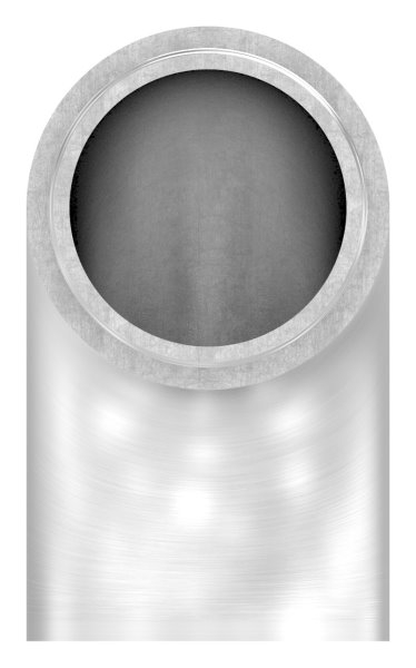 Endstück 90° flach, für Rundrohr Ø 33,7x2,0 mm V2A