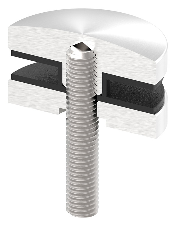 Glaspunkthalter-Oberteil Ø 52 mm- V2A-10-5100.4OT