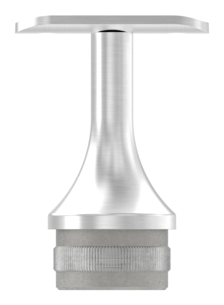 Stuetze mit Halteplatte fuer Rundrohr Ø 42-4 mm - Stopfen fuer 42-4x2-0 mm V2A-12-2151.4