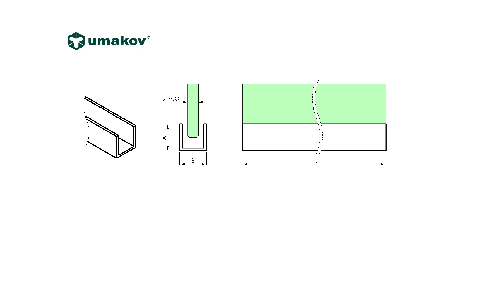 Verglasungsprofil U Aluminium 20 x 12 x 2-0 mm fuer 8 mm Glas schwarz eloxiert-89-11GSBLACKZP2012S-A.4