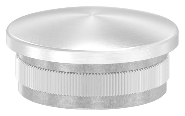 Stopfen leicht gewölbt V2A gegossen für Ø 42,4x2,6 mm