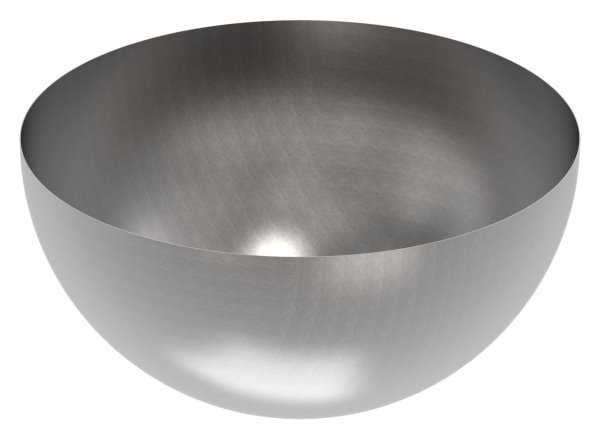 Halbhohlkugel Ø 1000 mm | glatt | Stahl S235JR, roh