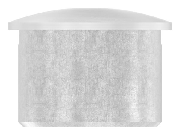 Stopfen | für Rohr-Ø: 33,7x2,0 mm | leicht gewölbt | Gewinde: M8 | V2A