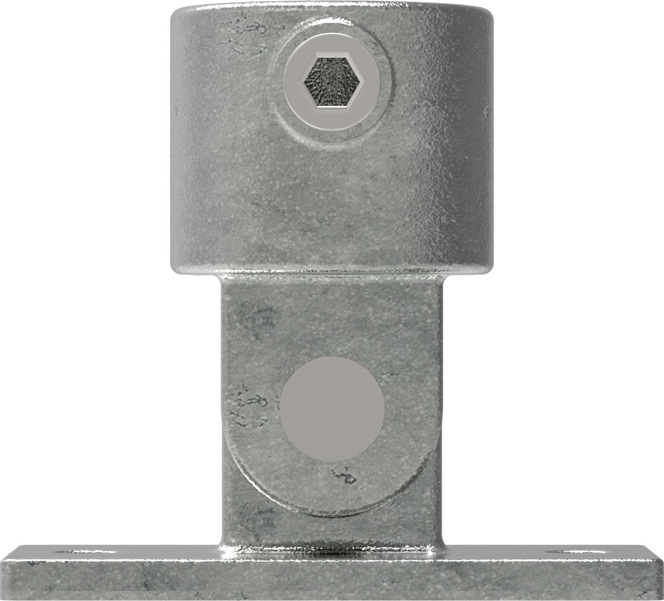 Rohrverbinder | Gelenkfuß | 169E60 | 60,3 mm | 2" | Feuerverzinkt u. Elektrogalvanisiert