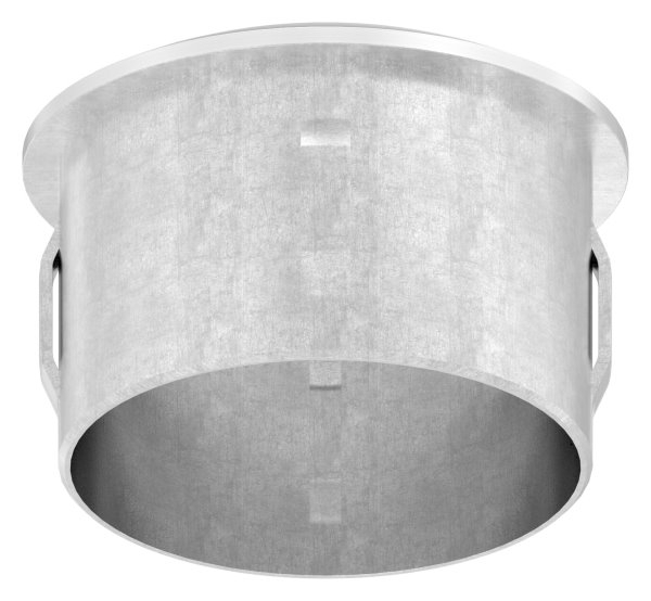 Rohrstopfen fuer Ø 48-3x2-0-2-5 mm leicht gewoelbt zum Einschlagen  V4A-11-4108.1