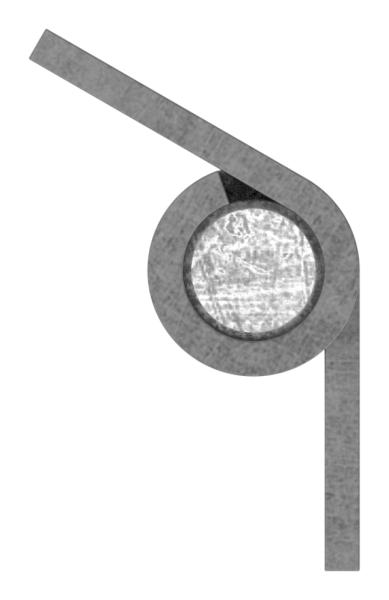 Anschweissband Stahl 2-teilig loser Zapfen Tragkraft 100 kg-88-11431.80