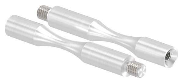 Stift | Maße: 81x12 mm | zum Biegen | mit Außen - und Innengewinde | V2A
