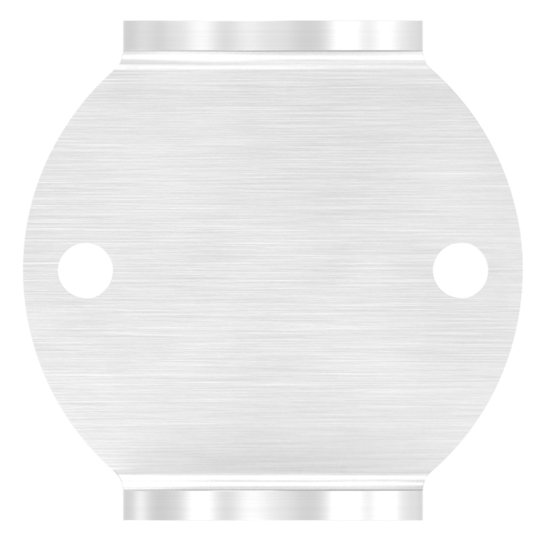 Wandbefestigung für Rundrohr Ø 33,7 mm V2A