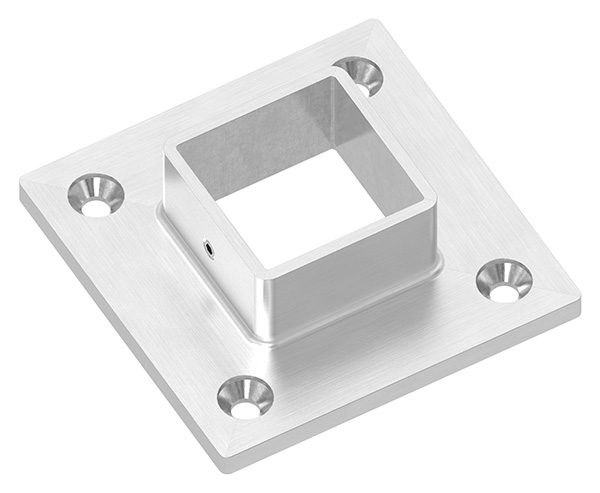 Wand- u- Bodenanker fuer Quadratrohr 40x40 mm - V2A-11-2703.4