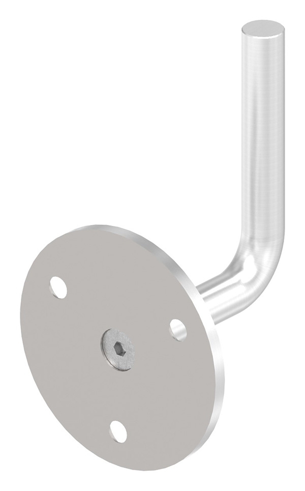 Handlaufhalter mit Ronde 70x4 mm zum Anschweißen V2A