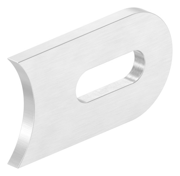 Anschweisslasche 50x30x4 mm mit Langloch- Ø 25x9 mm V2A-11-2437.4