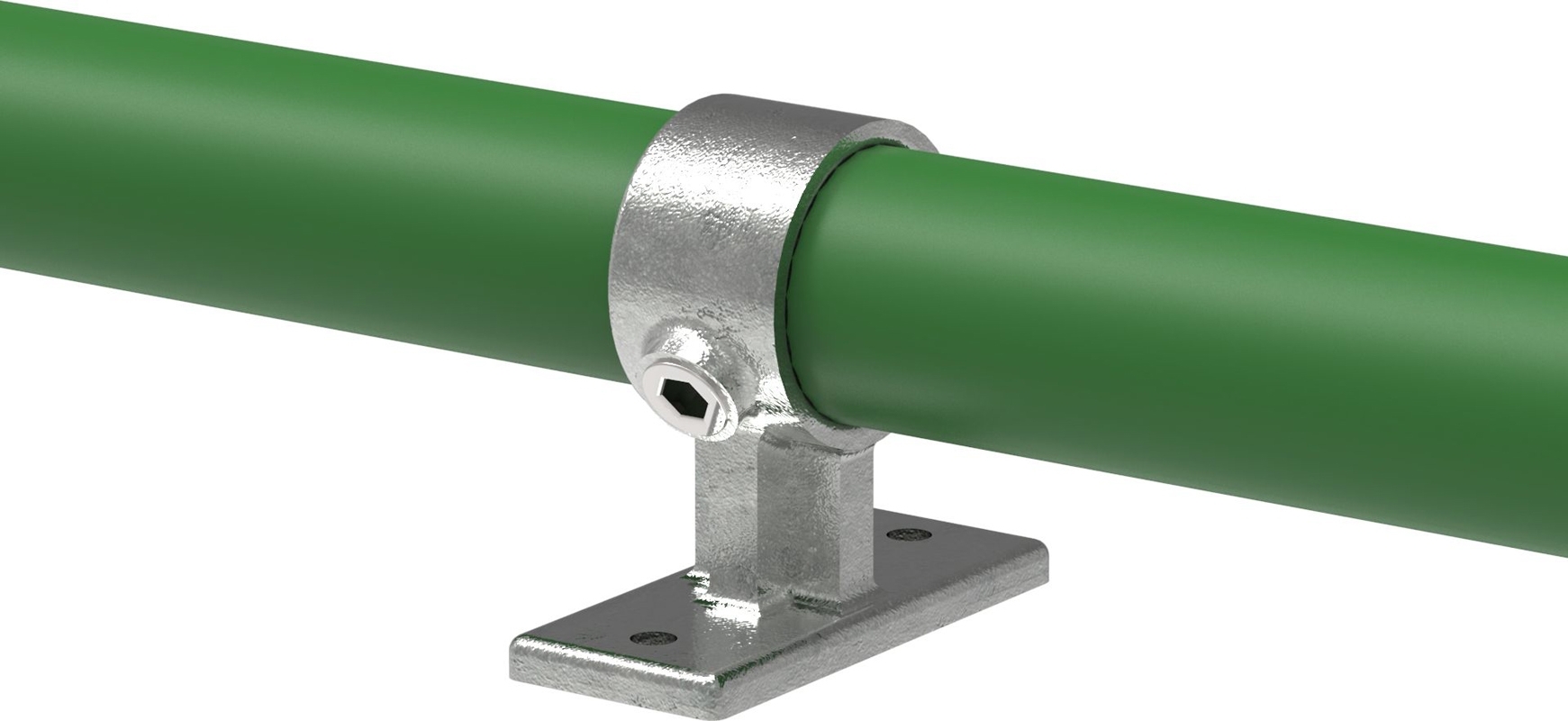 Rohrverbinder | Handlaufhalterung | 143A27 | 26,9 mm | 3/4" | Feuerverzinkt u. Elektrogalvanisiert