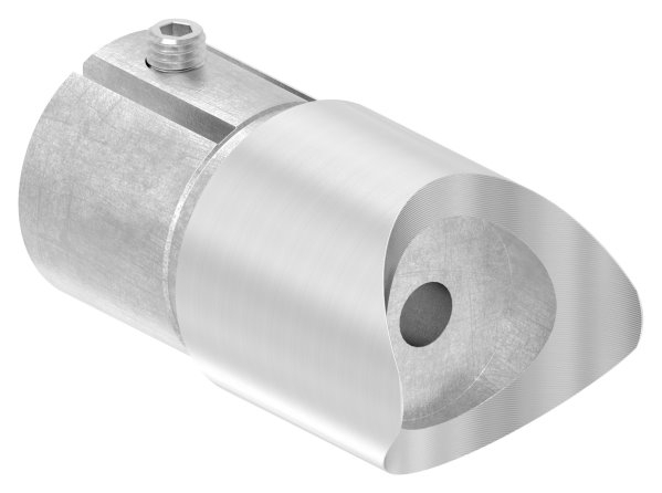 Winkelverbinder V2A fuer Rohr Ø 42-4 mm mit Anschluss oben Klemmschraube-11-3665.4