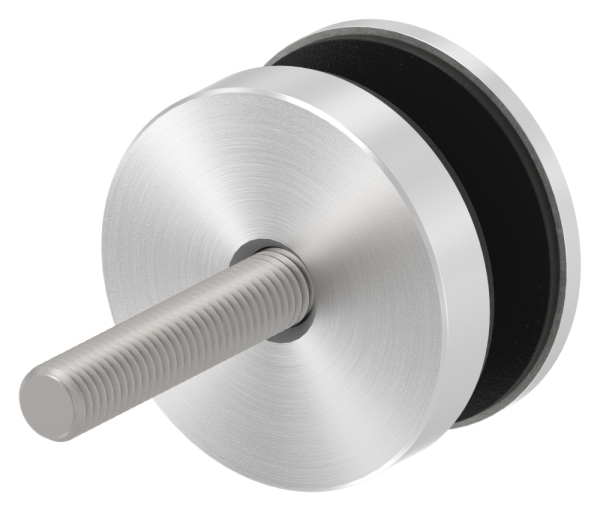 Glaspunkthalter Edelstahl V4A Ø 52 mm Klemmbereich 6-0-21-52 mm flach mit Schraube M10x80-88-1160195-V4A.S