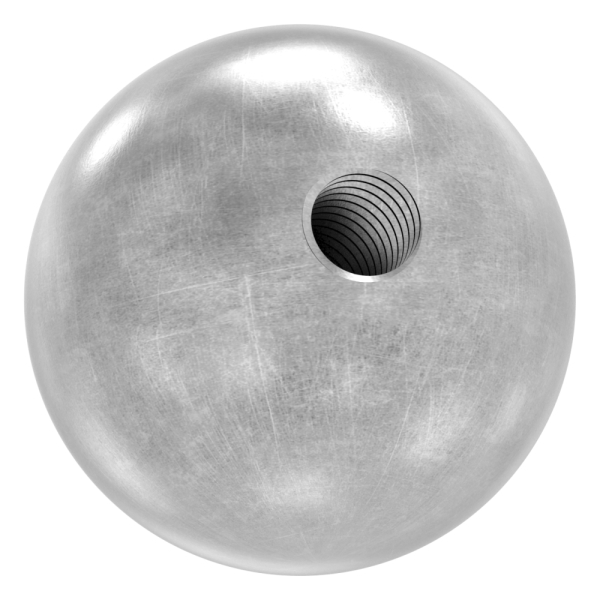 Kugel Ø 25 mm - massiv glatt - mit Gewinde M6 - Stahl S235JR- roh-30-2731.8