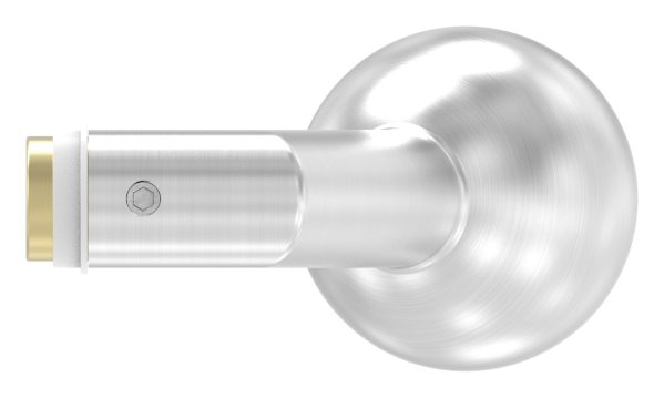 Türknauf V2A gekröpft mit Kugel Ø 50 mm (drehbar)