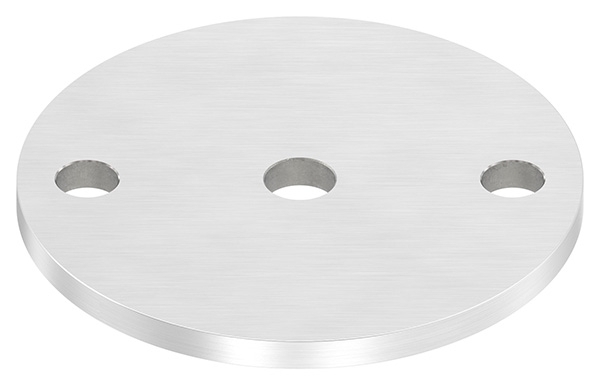 Ankerplatte Ø 100 x 6 mm mit Zentrierbohrung- Ø 12-5 mm V2A-11-2222.4