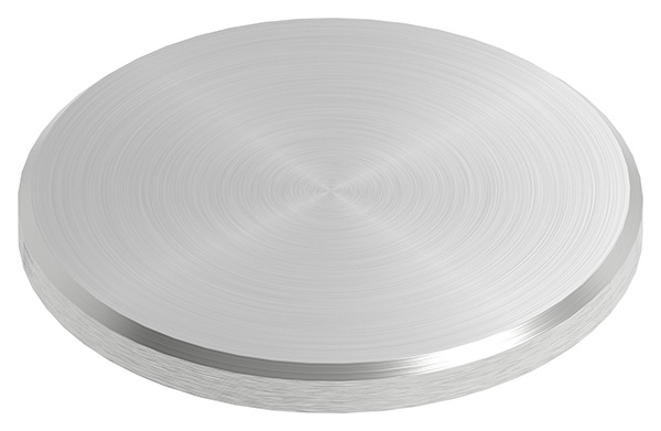 Ronde | Maße: Ø 48x4 mm | mit Rundschliff + Fase | V2A